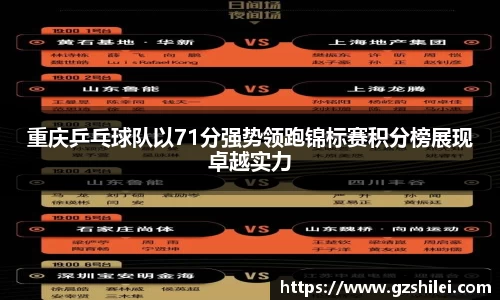 重庆乒乓球队以71分强势领跑锦标赛积分榜展现卓越实力